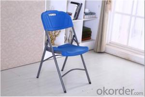 Outdoor Chair, Stainless Steel Legs and Plastic Back