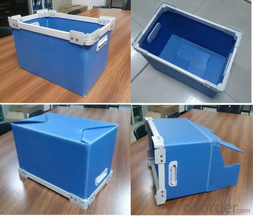 Corrugated Polypropylene Sheet used for recycled delivery box System 1