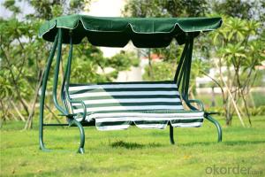 3 Seater Swing for Garden Patio with Waterproof Cushion CMAX-SC004LJY System 1