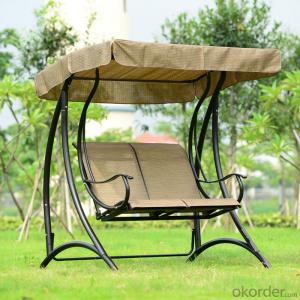 Patio Swing Chair with Waterproof Fabric CMAX-SC001LJY System 1