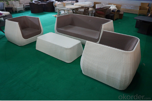Garden Sofa sets with Colorful Waterproof Cushion for Outdoor Furniture Garden Patio CMAX-SS004CQT