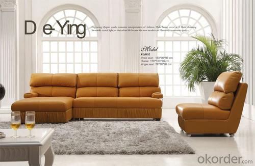 Golden Quality Leather Sofa with Modern Style System 1