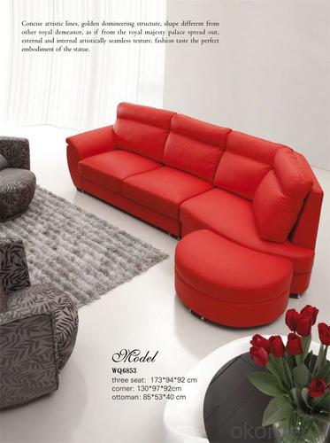 Golden Quality Leather Sofa with Popular Style System 1