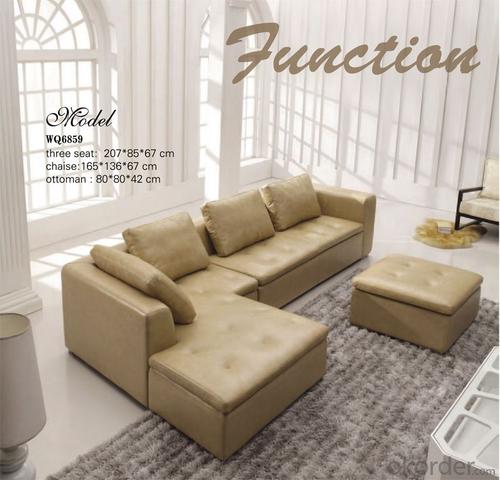 Furniture Corner Leather Sofa Luxury Sofa System 1