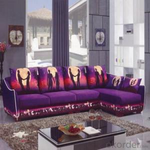 Sofa Sleeper with Purple or Red Fabric Cover