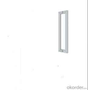 Square Stainless Steel GlassDoor Handle/Wooden Door Handle DH107 System 1