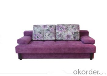 Sofa Sleeper with Brown or Purple Fabric Cover System 1
