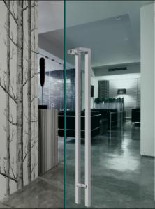 Stainless Steel Glass with best quality/Wooden Door Handle on hot sales DH110 System 1