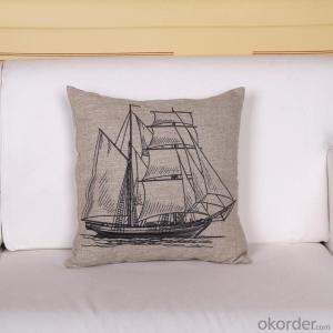 Cheap Square Pillow with Digital Printing 2015 Sailing Design