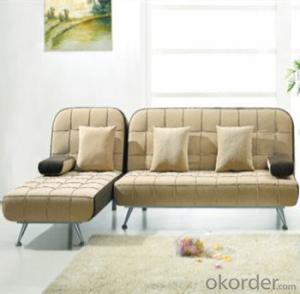 Sofa Sleeper with L Shape Leather Cover