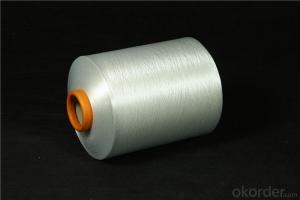 100% Nylon Polyester Yarn Raw White Color
