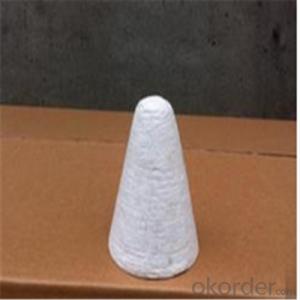 Vacuum forming ceramic fiber tap hole cone