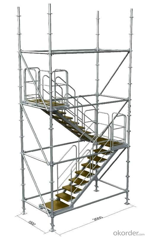 Frame Connected Scaffolding with Easy Storage and Transportation