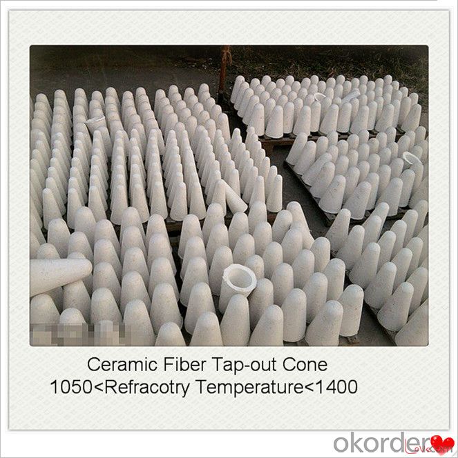 Ceramic Fiber Tap Out Cone 1260 STD Vacuum Formed Aluminium Casting