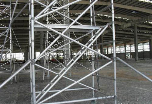 Frame Connected Scaffolding  with Simple and Flexible Structure System 1