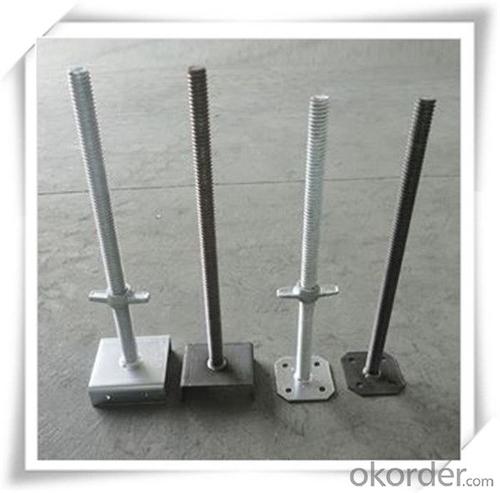 Solid Base Jack Electro Galvanized M30x400MM/120x120x4mm CNBM System 1