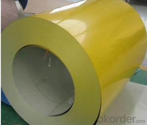 PPGI,Pre-Painted Steel Coil Prime Quality in Yellow Color System 1