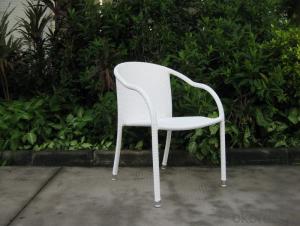 Outdoor Wicker Garden Chair with Strong Structure Aluminum Tube