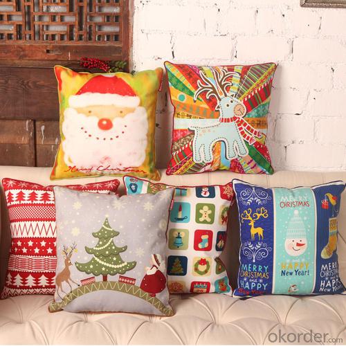 Cheap Pillow Cushion Case with Fashion Design for Christmas Decorative System 1