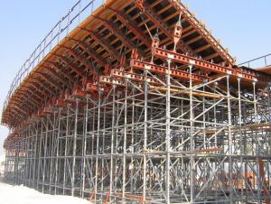 Cup Lock  Scaffolding  System with Painting in Construction
