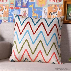 Hot Sale Pillow Cushion Cover with Digital Printed and Stripe Design for Decoration