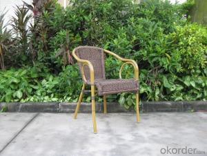 Outdoor UV Resistant Rattan Garden Chair with Aluminum Tube