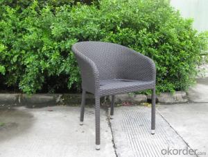 Outdoor PE Rattan Dining Set Chair with Aluminum Tube System 1