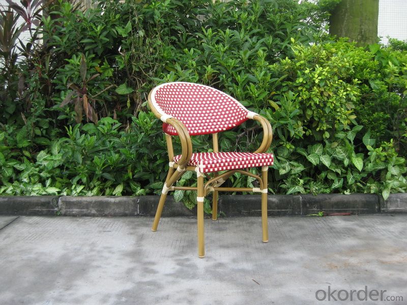 Outdoor UV Resistant Rattan Garden Chair with Aluminum Tube