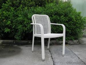 Anti-UV PE Rattan Garden Chair with Aluminum Tube, environment-friendly