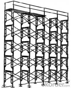 Painted Frame Scaffolding System for Construction System 1