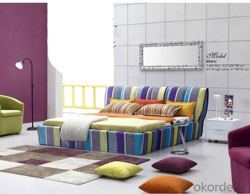 Bedroom Fabric Furniture with Colorful Printing System 1