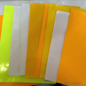 PVC Honeycomb Printing Films Yellow Reflective Film for Safty