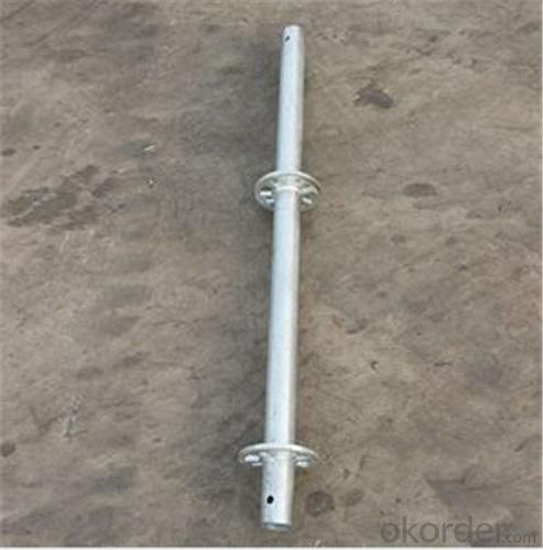 Q345 Hot Dipped Galvanized Ringlock Standard With Spigot 48.3*3.25*1500mm CNBM System 1