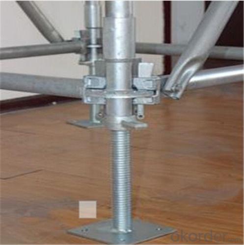 M38*4*600mm Hollow Screw Base Jack 150x150x5mm for Ringlock Scaffold CNBM System 1