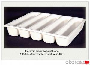 Ceramic Fiber Special Shaped Tap Out Cone 1260 STD Vacuum Formed Aluminium Casting
