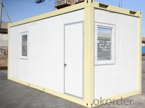 Container Houses 20ft Size EPS Wall 50mm Thickness with Toliets