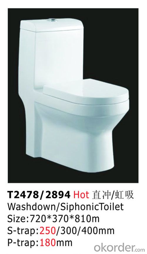 Maxceramic Sanitary Ware hot sell for MIdest BD One Piece Toilet Washdown Toilet Siphonic Toilet