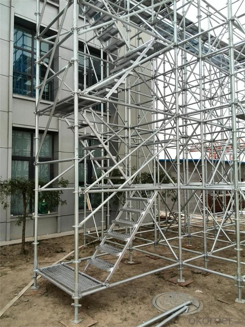 RingLock Scaffolding with  Cold Galvanized Surface Processing Style