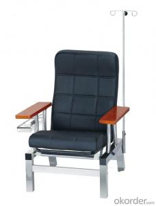 KXF- Stainless Trnsfusion Chair with Black Cushion