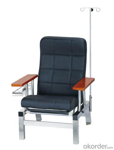 KXF- Stainless Trnsfusion Chair with Black Cushion System 1