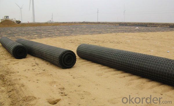 Uniaxial Plastic Geogrid for High way building System 1