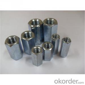 Zinc Plated Hex Coupling Nuts Punching Molding with Good Quality and Factory Price