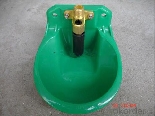 Plastic Water Bowl Green Color for Goat or Sheep System 1