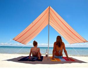 Cotton Canvas Beach Shade Tent with Carry bag