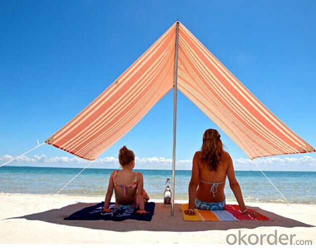 Cotton Canvas Beach Shade Tent with Carry bag