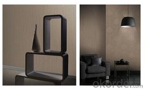 PVC Wallpaper Modern City Style Embossed Geometric Dining Room PVC Wallpaper