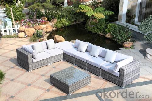 Outdoor Sofa Sets with Anti-UV PE Rattan Wicker System 1