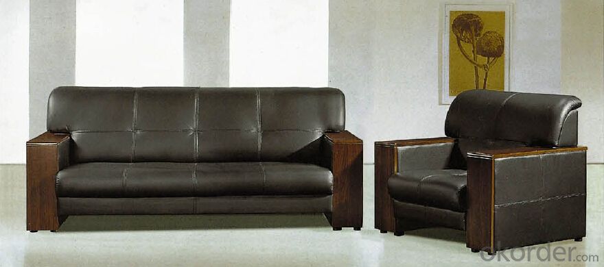 Office PU Leather Sofa with MDF Board Frame System 1