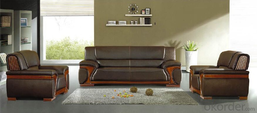 Office Leather Sofa Set 311 Seat PU Material System 1
