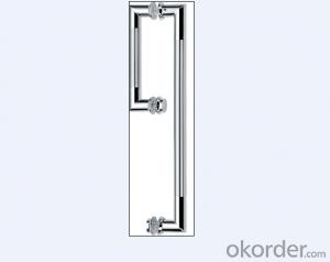 Stainless Steel Glass Door Handle for Bathroom/Shower Room for Office Building Decorative DH122